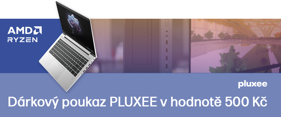 Získejte poukázku Pluxee v hodnotě 500 Kč za nákup notebooků a desktopů HP s procesorem AMD Ryzen™
